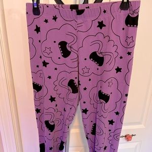 Adventure Time Lumpy Space Princess Cartoon Network Leggings XL